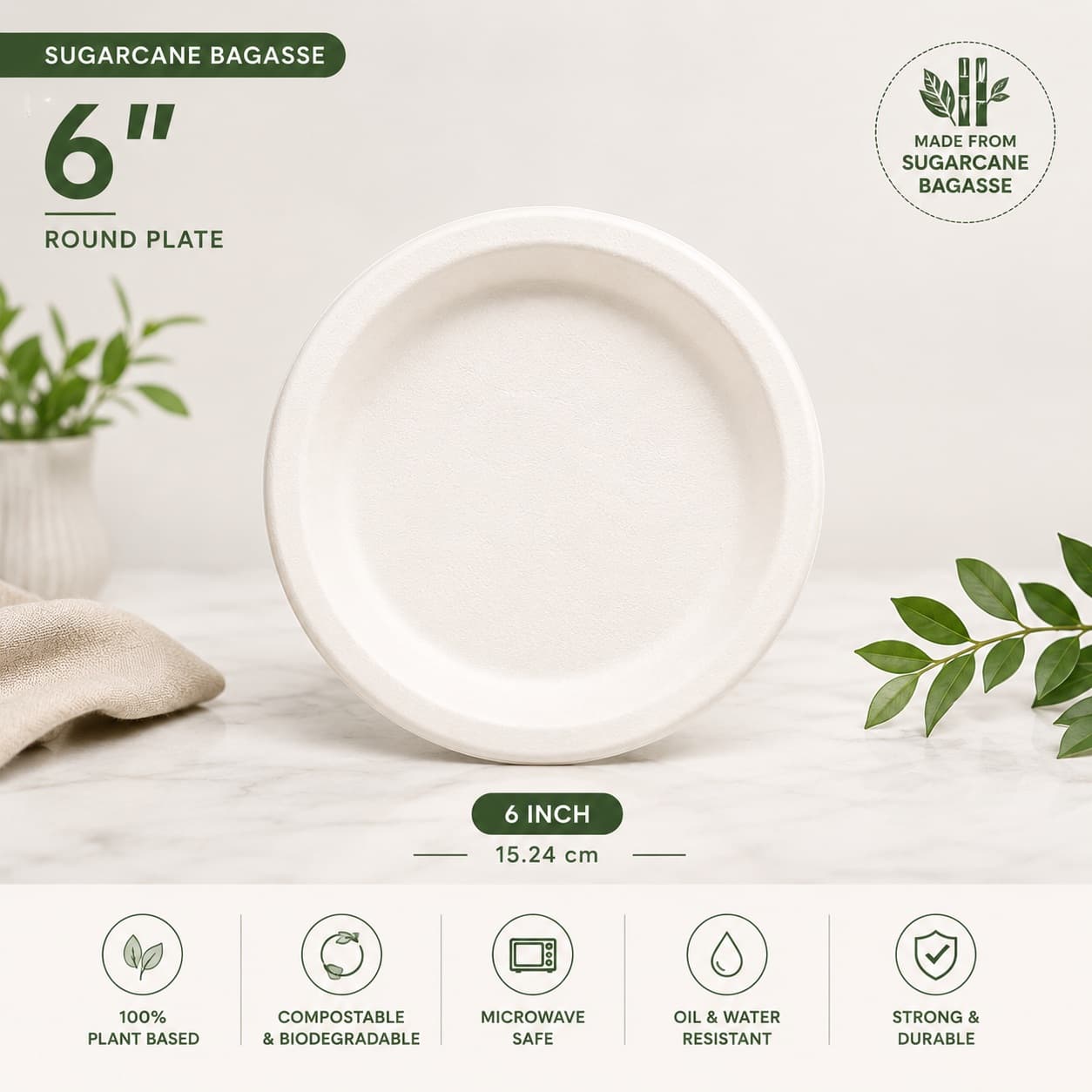 6 Inch Round Plate