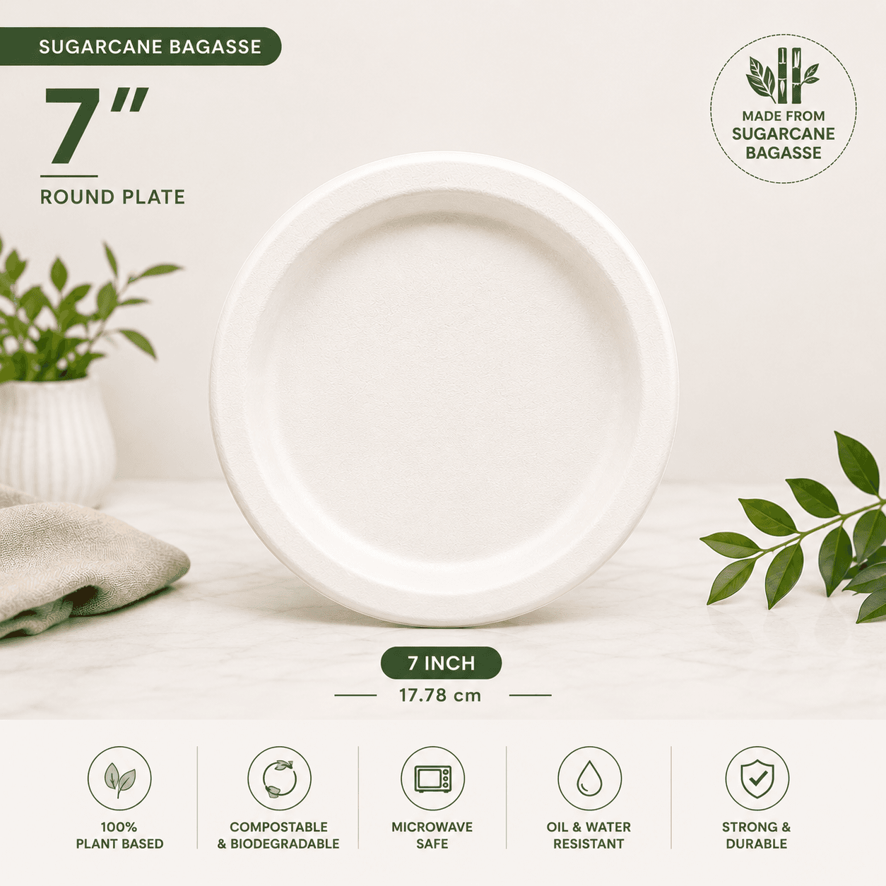7 Inch Round Plate