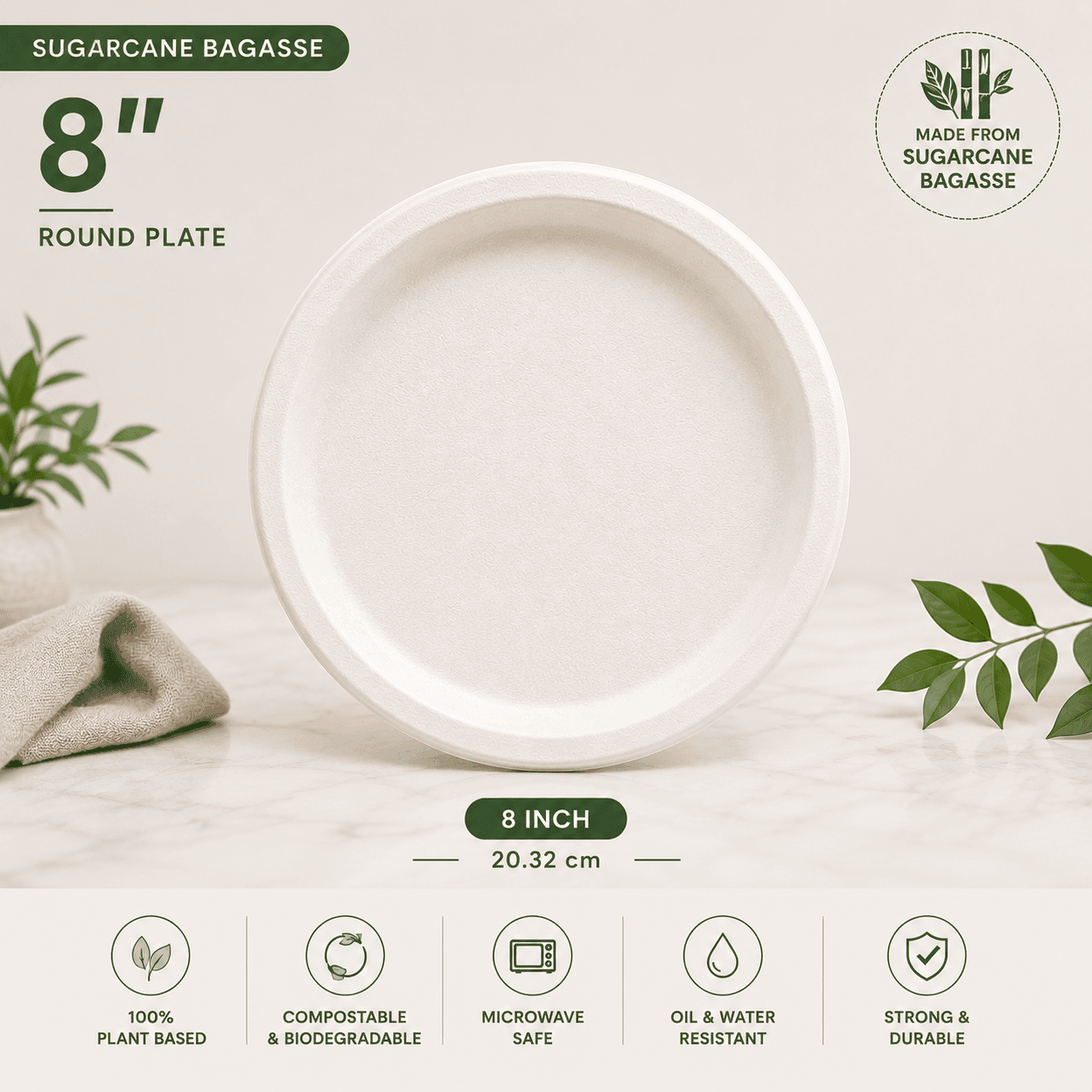 8 Inch Round Plate