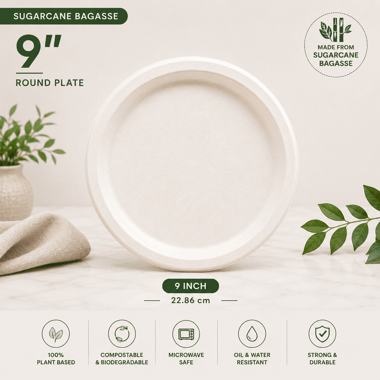 9 Inch Round Plate