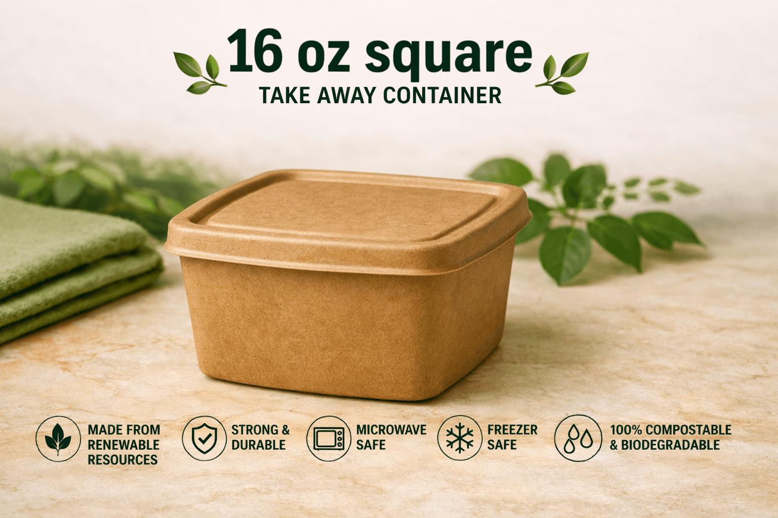 16 Oz (500 ML) Bowl with Antileak lids