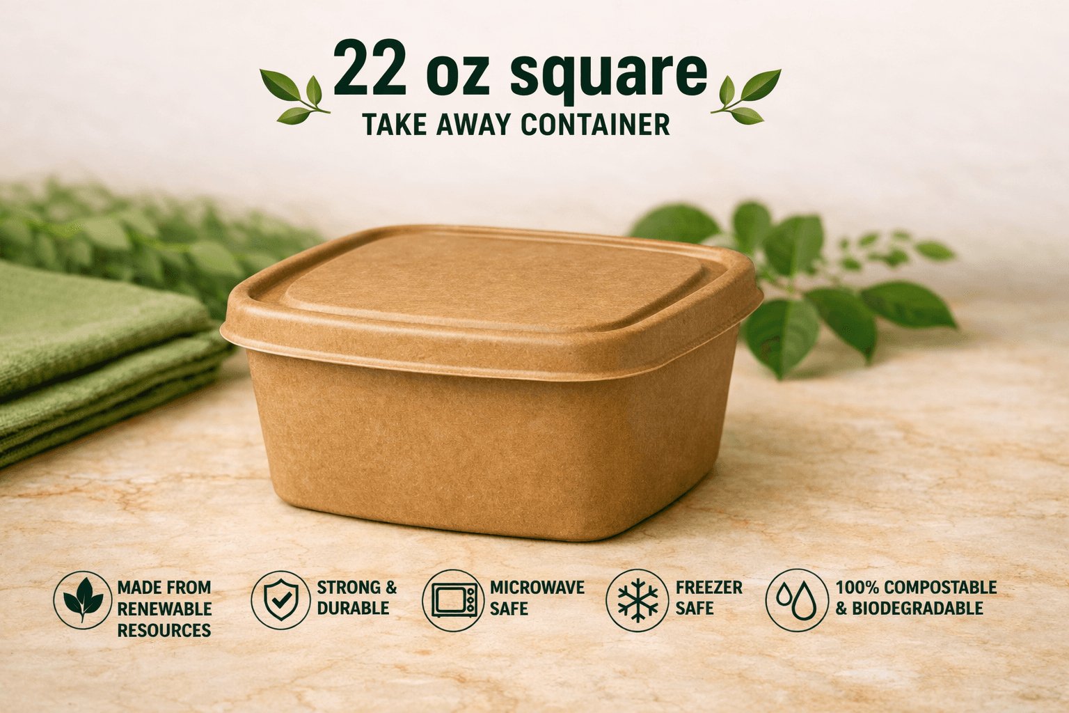 22 Oz (650 ML) Bowl with Antileak lids