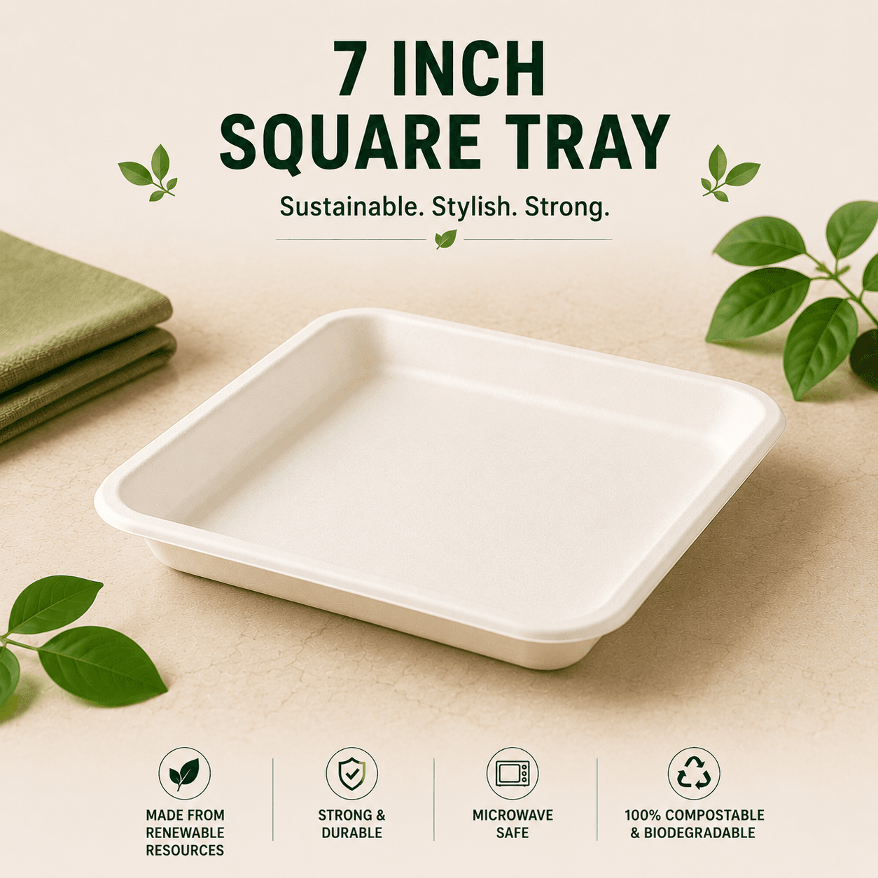7 Inch Square Plate